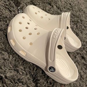 Women’s white crocs
